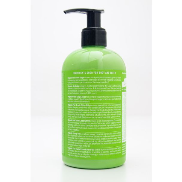 Dr. Bronner's 4-In-1 Lemongrass Lime Organic Sugar Soap 12 fl oz