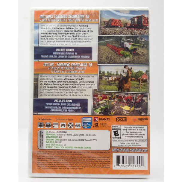 Farming Simulator 19 Platinum Edition for PC