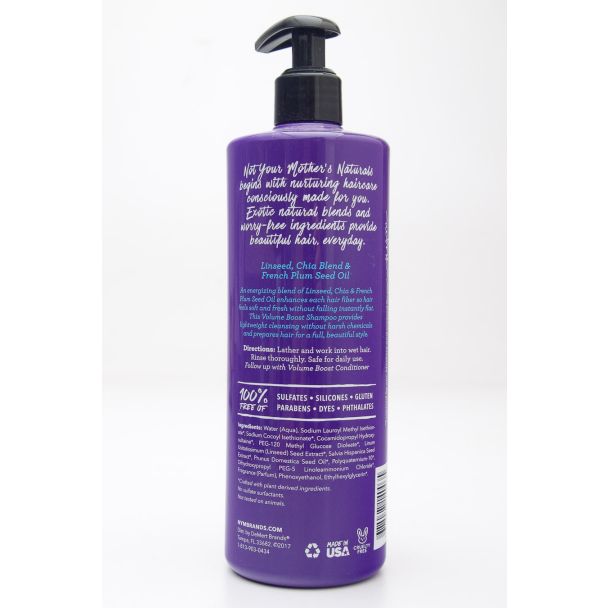 Not Your Mother's Linseed, Chia Blend & French Plum Seed Oil Volume Boost Shampoo 16 fl oz