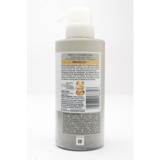 Pantene Pro-V Blends Charcoal Shampoo Purifying Root Wash 300 mL (10.1 fl oz)