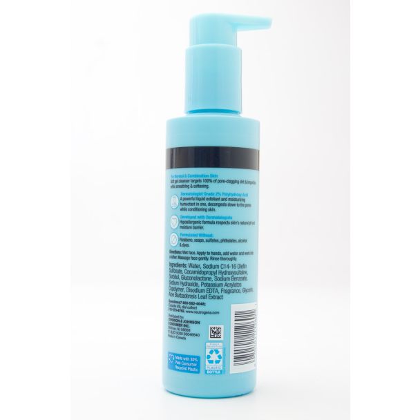 Neutrogena Skin Balancing Purifying & Softening Gel Cleanser Normal & Combination Skin 6.3 fl oz