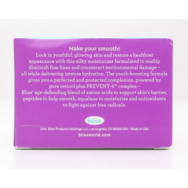 Bliss Youth Got This Prevent-4 + Pure Retinol Deep Hydration Moisturizer 1.7 fl oz (50 mL)