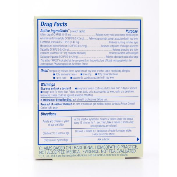 Boiron Allergy Calm 60 Melt Away Tablets