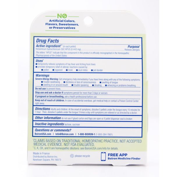 Boiron Histaminum Melt Away Pellets 3 Tubes