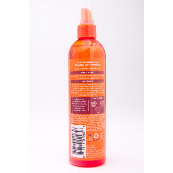 Cantu Shea Butter Comeback Curl Next Day Curl Revitalizer 12 fl oz