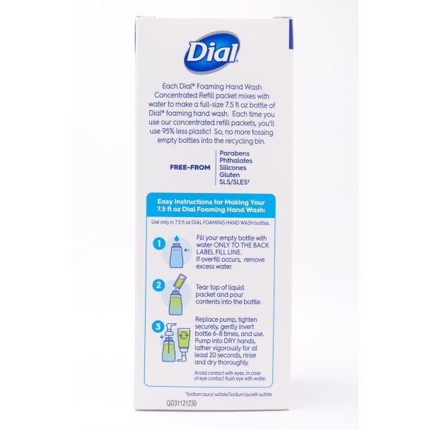 Dial Foaming Hand Wash Starter Kit Concentrated Refills Aloe Scent Makes 3 Bottles