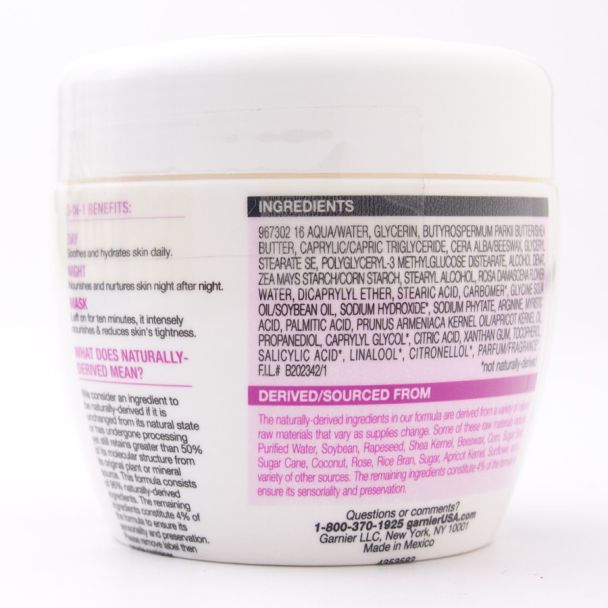 Garnier SkinActive Soothing 3-in-1 Moisturizer Day/Night-Mask with Rose Water 6.7 fl oz