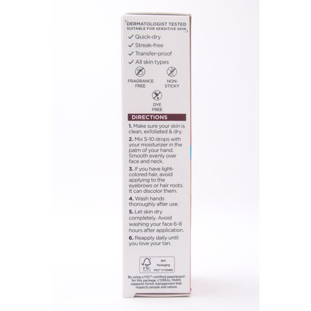 L'Oreal Fragrance Free Sublime Bronze Self-tanning Facial Drops 1 fl oz