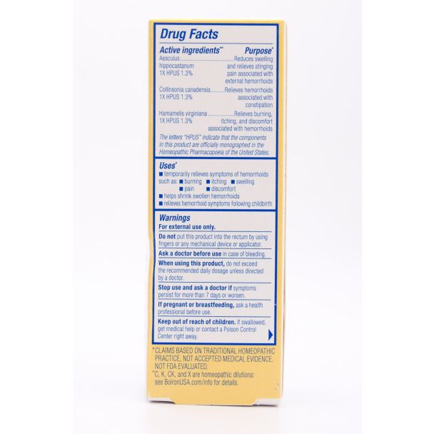 Boiron HemCalm Ointment Hemorrhoid Relief Homeopathic Medicine net wt 1 oz