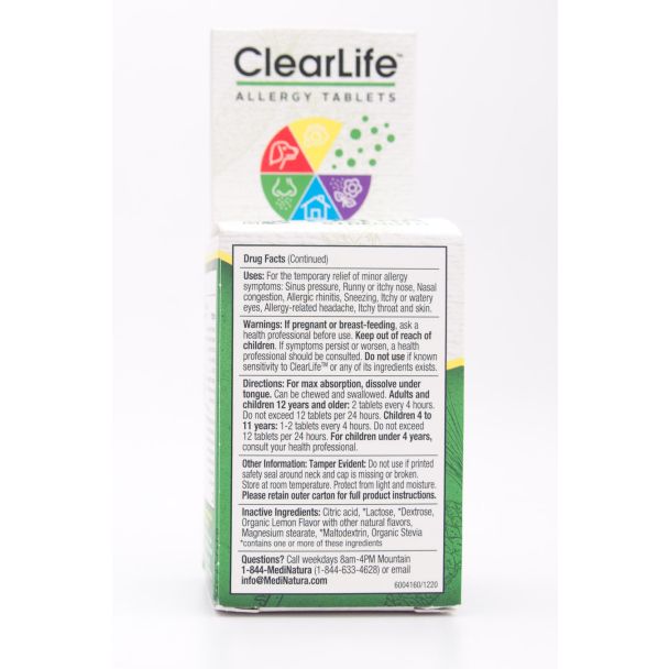 T-Relief ClearLife Allergy Tablets Extra Strength 60 Tablets