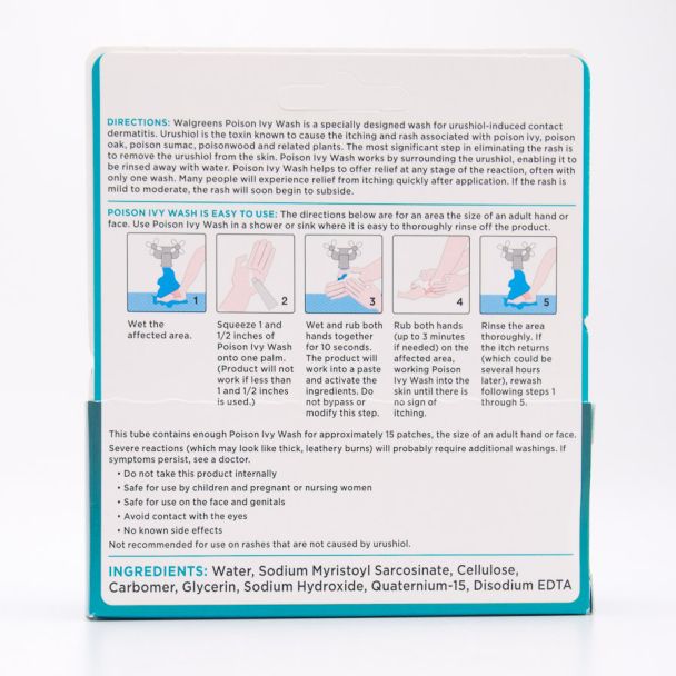Walgreens Dual Action Poison Ivy Wash net wt 1 oz