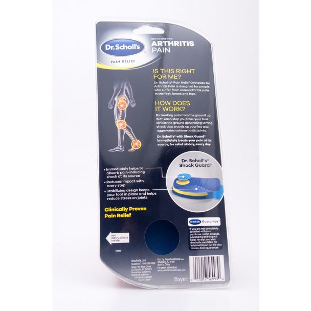 Dr. Scholl's Pain Relief Orthotics for Arthritis Pain Men's Size 8-12 1 Pair