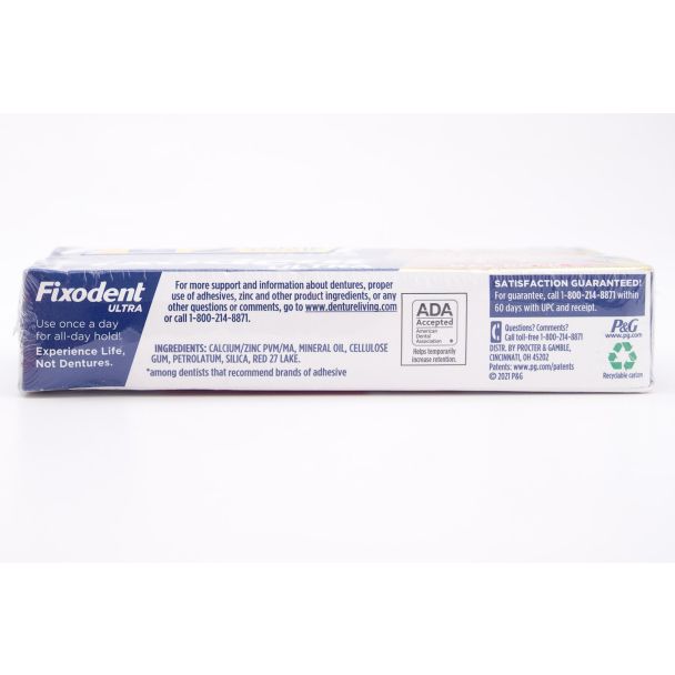Fixodent Ultra Max Hold Dental Adhesive Cream Value Pack 2 x net wt 2.2 oz Tubes