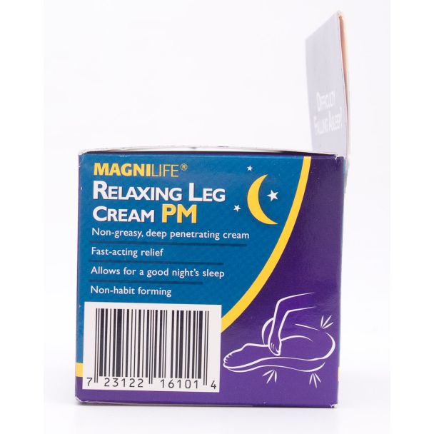 Magnilife Relaxing Leg Cream PM Pain Reliefer Nighttime Sleep Aid net wt 4 oz