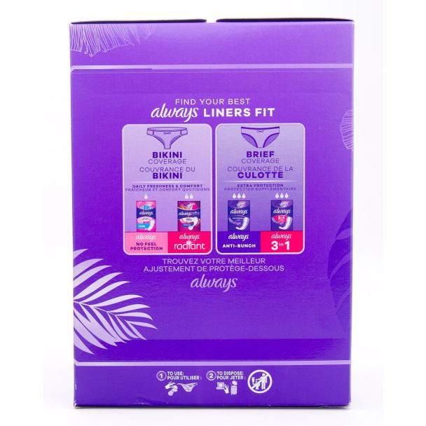 Always Anti-Bunch Xtra Protection Long 48 Liners