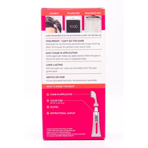 Just For Men Easy Comb-In Color A-35 Medium Brown Single Application Kit