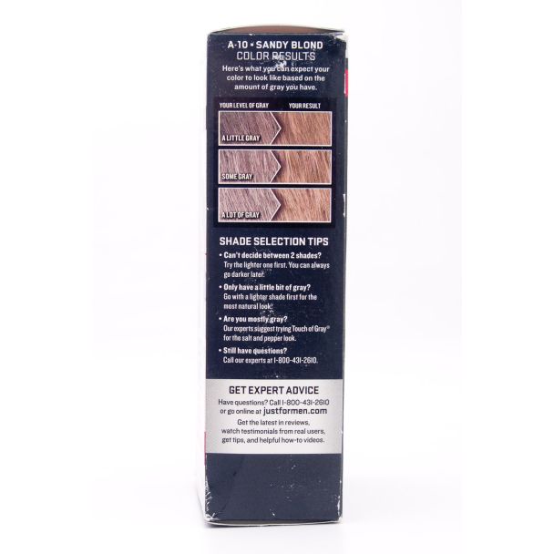 Just For Men Autostop Easy No-Mix Hair Color A-10 Sandy Blonde net wt 1.2 oz