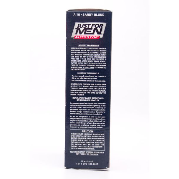 Just For Men Autostop Easy No-Mix Hair Color A-10 Sandy Blonde net wt 1.2 oz