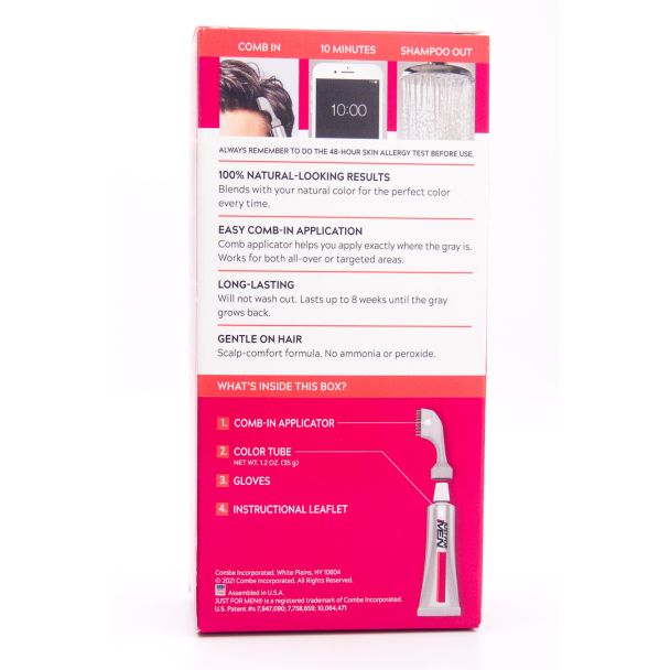 Just For Men Easy Comb-In Color A-35 Medium Brown Multiple Application Kit