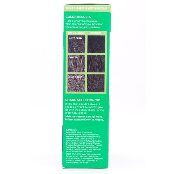 Just For Men Shampoo-In Color H-55 Real Black Single Application Kit
