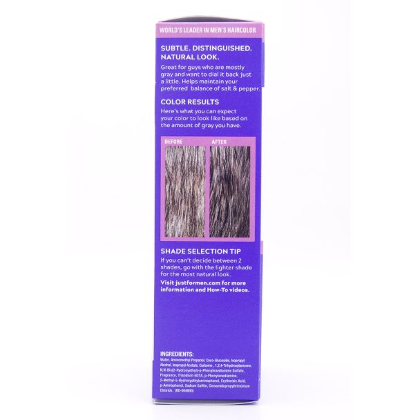 Just For Men Touch of Gray T-45 Dark Brown Hair Color Single Application Kit