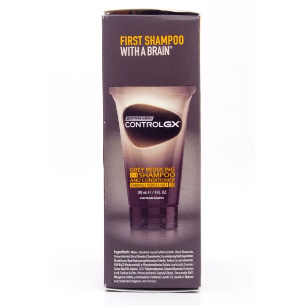 Just For Men Control GX Grey Reducing 2 in 1 Shampoo and Conditioner for Any Shade of Hair 4 fl oz