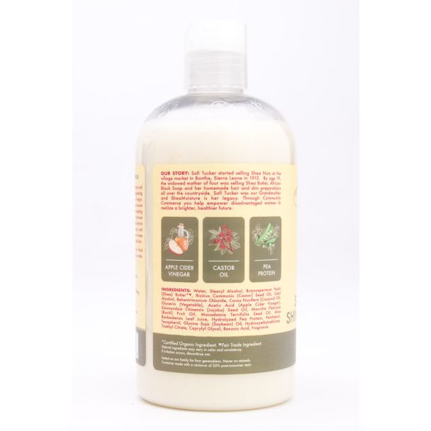 Shea Moisture Apple Cider Vinegar & Castor Oil w/ Pea Protein Strengthening & Shine Conditioner 13 fl oz