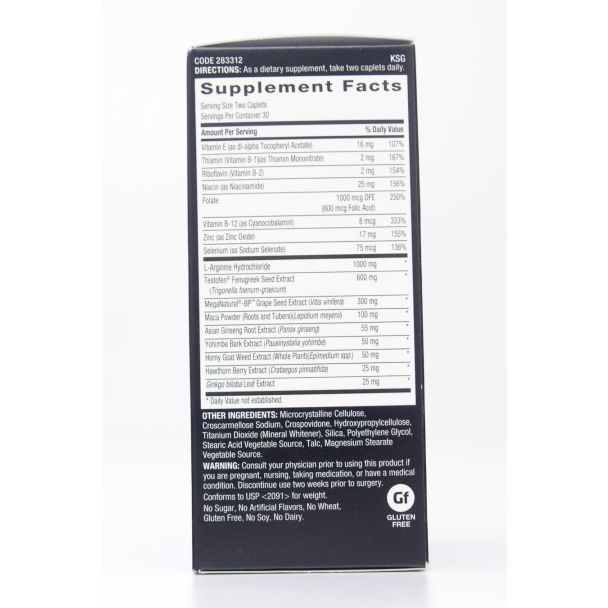 GNC Men's Staminol Ultra Dietary Supplement 60 Caplets