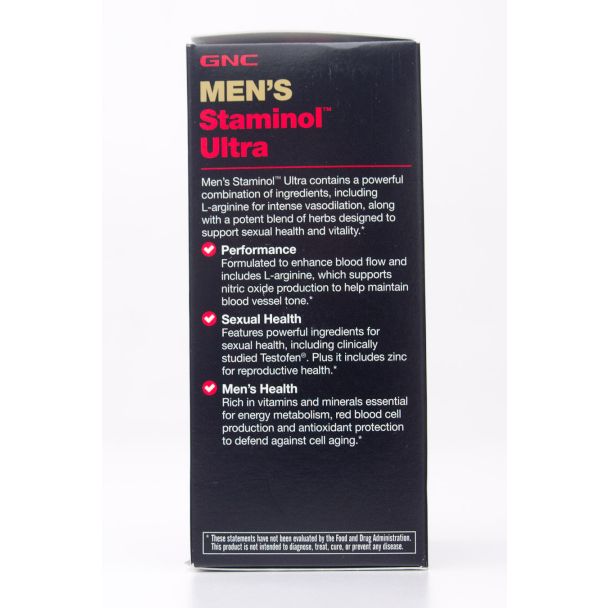 GNC Men's Staminol Ultra Dietary Supplement 60 Caplets