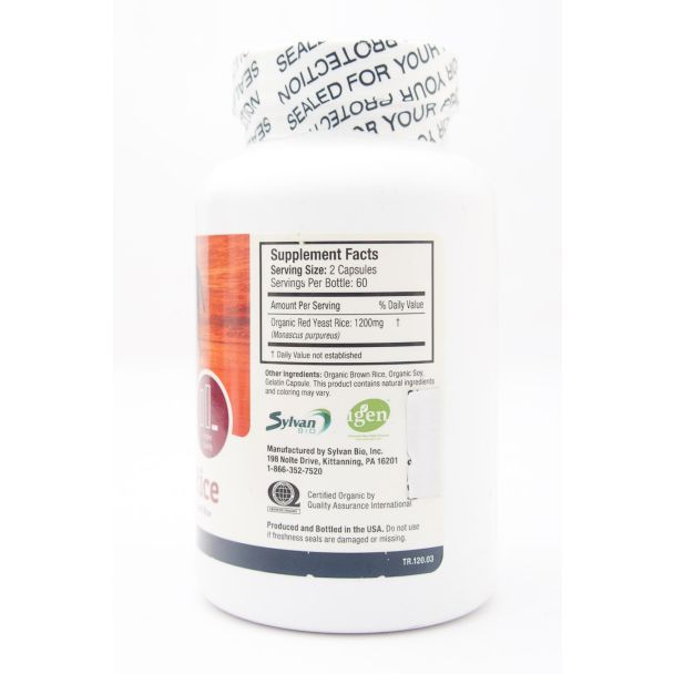 Sylvan Bio Traditional Supplements Red Yeast Rice 120 Capsules