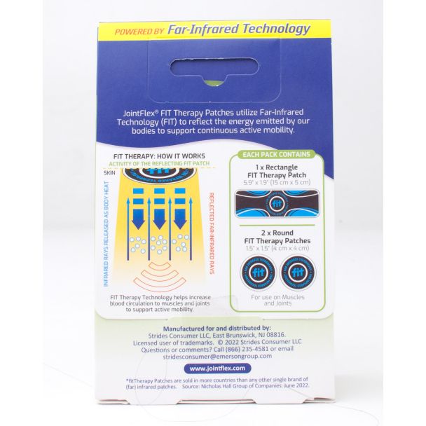 JointFlex Fit Therapy Far Infrared Patches Trial Pack 3 Patches