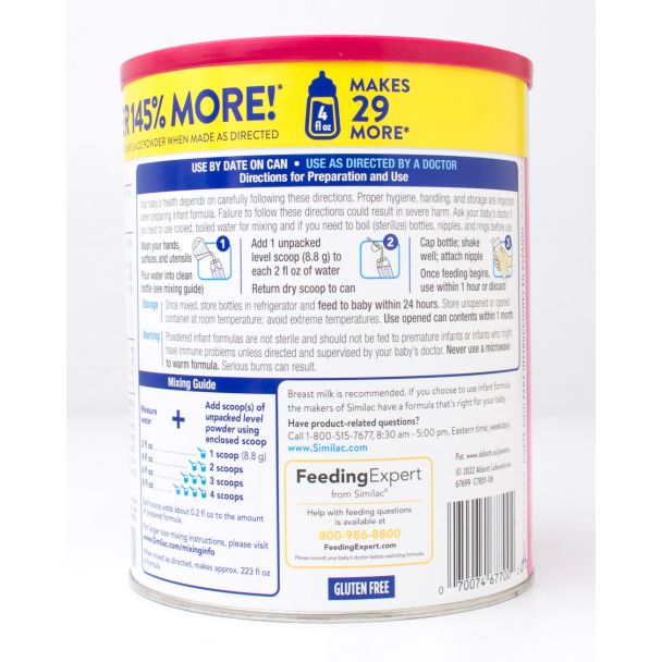 Similac Soy Isomil Powder Infant Formula with Iron net wt 30.8 oz