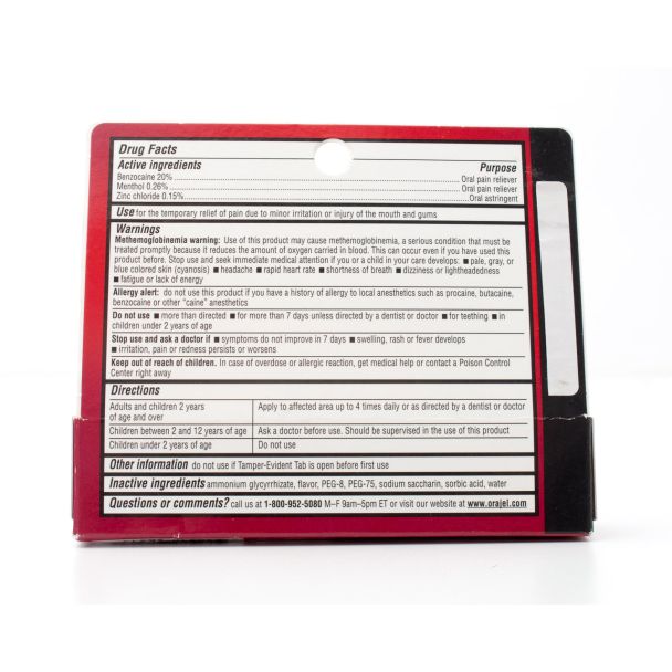 Orajel Extra Strength 3x Toothache & Gum Medicated Gel net wt 0.42 oz 