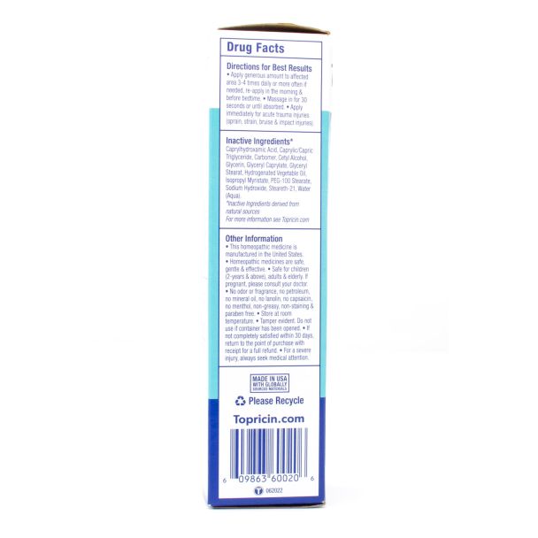 Topricin Foot Pain Relief Cream 2 fl oz