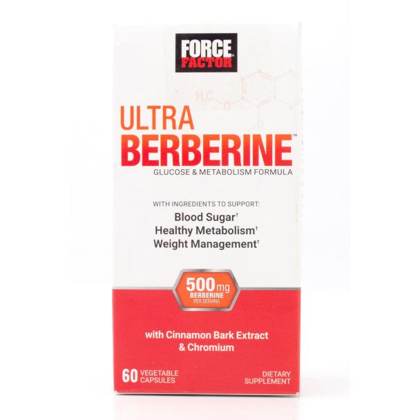 ForceFactor Ultra Berberine Glucose & Metabolism Formula 60 Capsules
