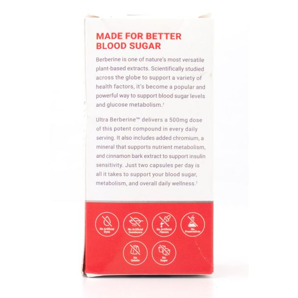 ForceFactor Ultra Berberine Glucose & Metabolism Formula 60 Capsules