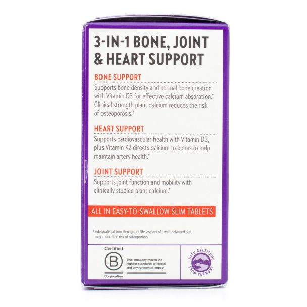 New Chapter Plant Calcium Bone Strength Take Care 90 Slim Tablets