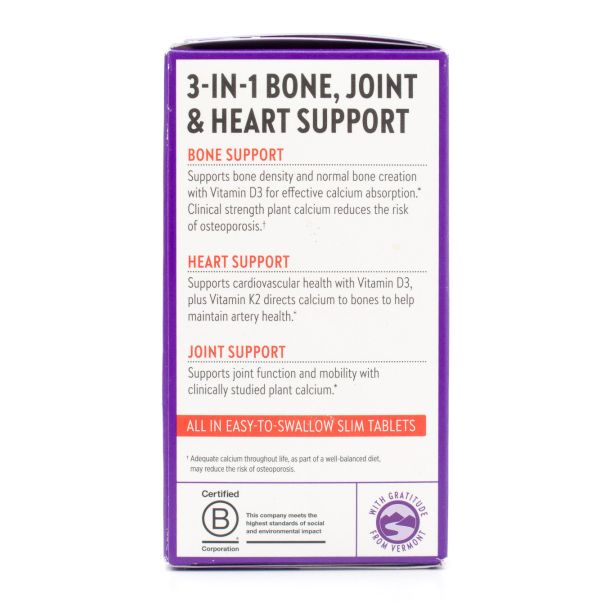 New Chapter Plant Calcium Bone Strength Take Care 120 Slim Tablets