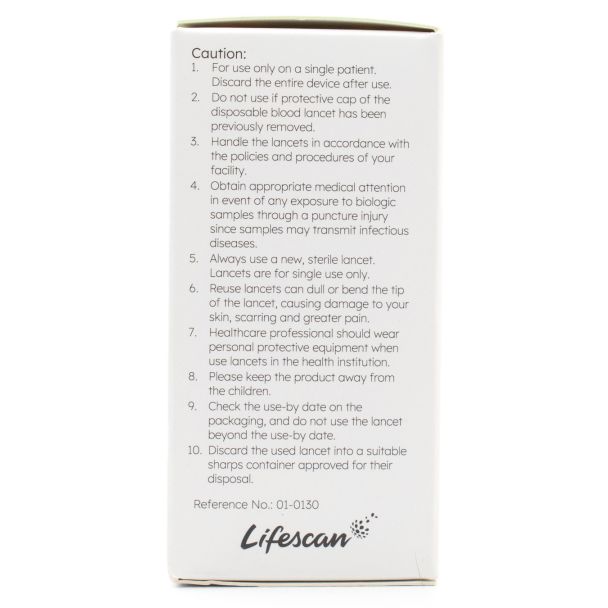 OneTouch UltraSoft 2 Disposable Blood Lancet Fine 30 Gauge 100 Lancets