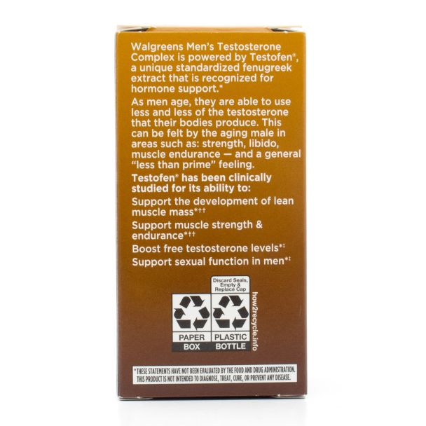Walgreens Men's Testosterone Complex 60 Tablets (30 Day Supply)