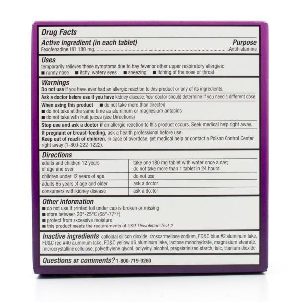 Walgreens Non-Drowsy Allergy Relief 24 Hour Antihistamine 45 Tablets