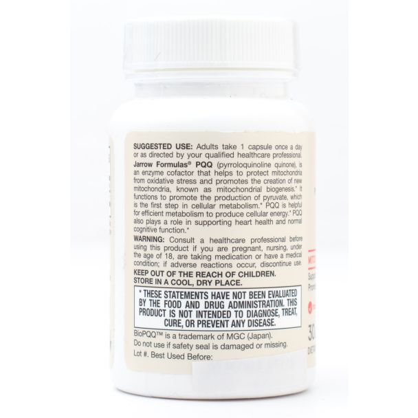 Jarrow Formulas Ubiquinol + Pyrroloquinoline Quinone QH-absorb + PQQ Cellular Renewal 30 Softgels