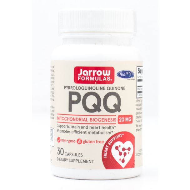 Jarrow Formulas Pyrroloquinoline PQQ 20mg Mitochondrial Biogenesis 30 Capsules