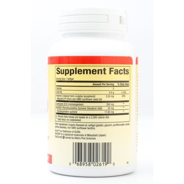 Natural Factors PQQ-10 60 Softgels