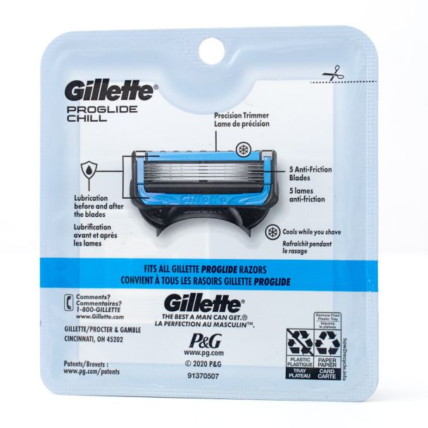 Gillette ProGlide Chill Replacement Razor Blades 8 Cartridges