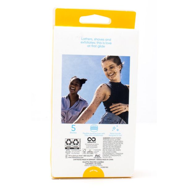 Gillette Venus + Olay 5 Blade Comfort Glide Coconut Scent Razor 1 Razor & 2 Cartridges