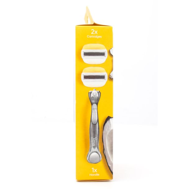 Gillette Venus + Olay 5 Blade Comfort Glide Coconut Scent Razor 1 Razor & 2 Cartridges