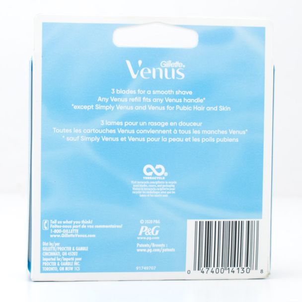 Gillette Venus 3 Blade Smooth Razor Blade Value Pack 8 Cartridges