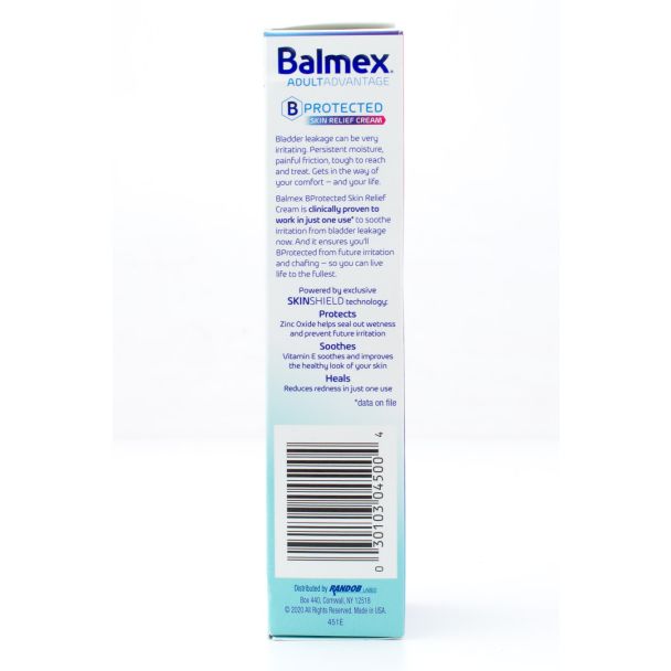 Balmex AdultAdvantage B Protected Skin Relief Cream net wt 3 oz