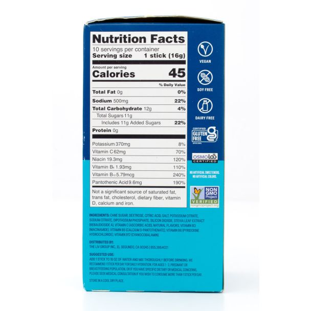 Liquid I.V. Hydration Multiplier Electrolyte Drink Mix Tropical Punch 10 - 0.56 oz On-the-Go Sticks